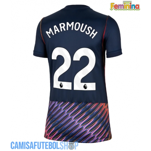 Camisa de time de futebol Tottenham Hotspur Omar Marmoush #22 Replicas 2º Equipamento Feminina 2026-27 Manga Curta